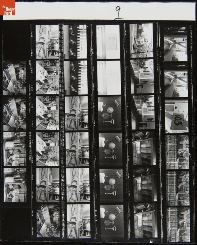 Julia Child and Bill Stumpf in Julia Child's Kitchen, 1977