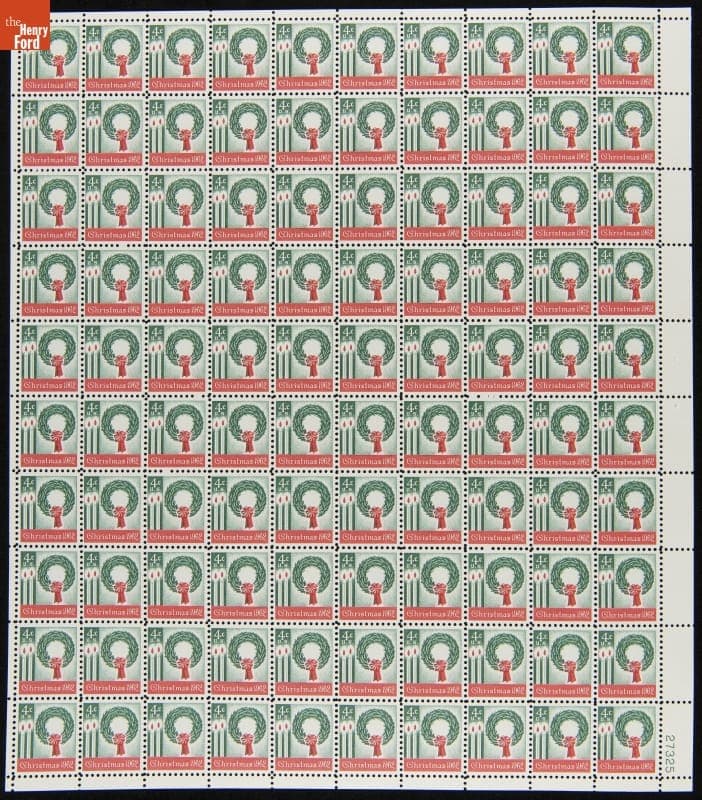 U.S. Postage Stamps Issued for Christmas 1962
