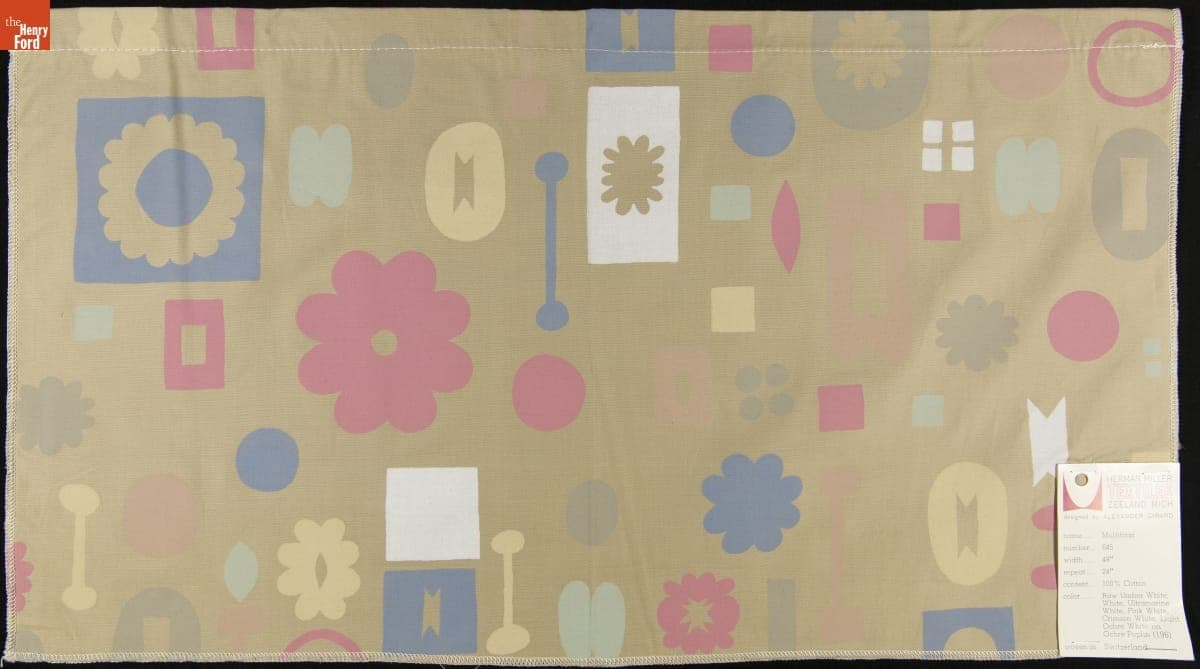 Swatch, "Multiform," Designed by Alexander Girard for Herman Miller, 1954