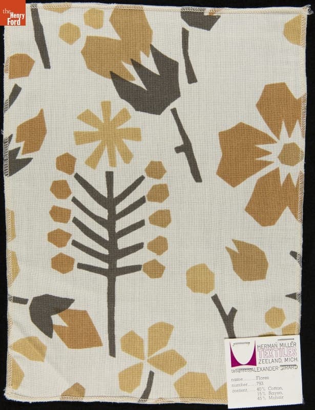 Swatch, "Flores," Designed by Alexander Girard for Herman Miller, 1960