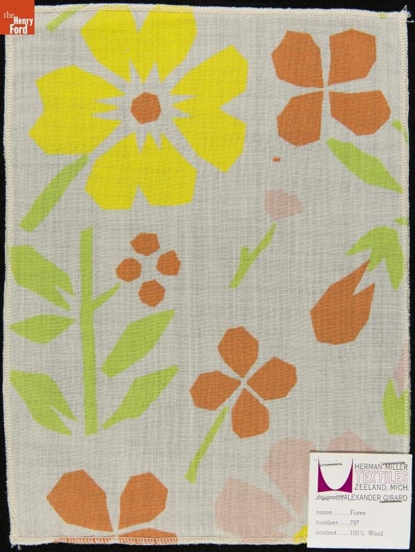 Swatch, "Flores," Designed by Alexander Girard for Herman Miller, 1960