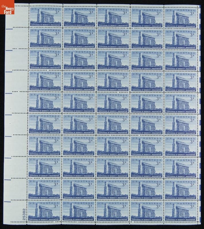 U.S. Postage Stamps Issued for Booker T. Washington Centennial, 1956