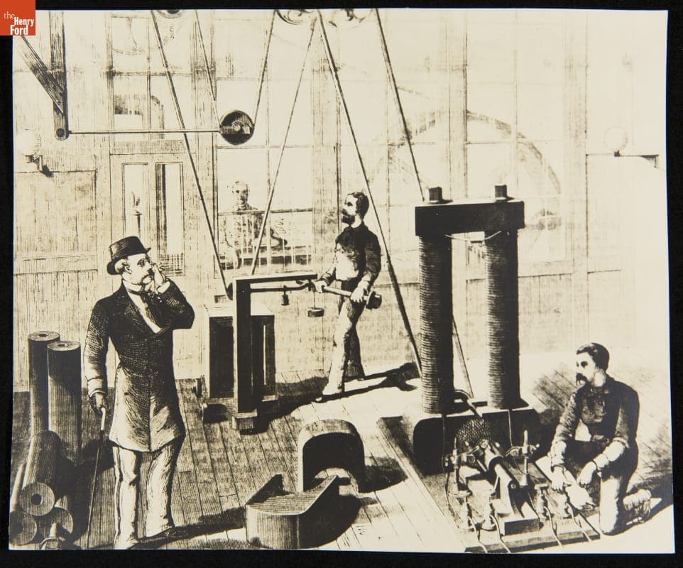 Interior of Edison's Machine Shop at Menlo Park, New Jersey, 1876-1881