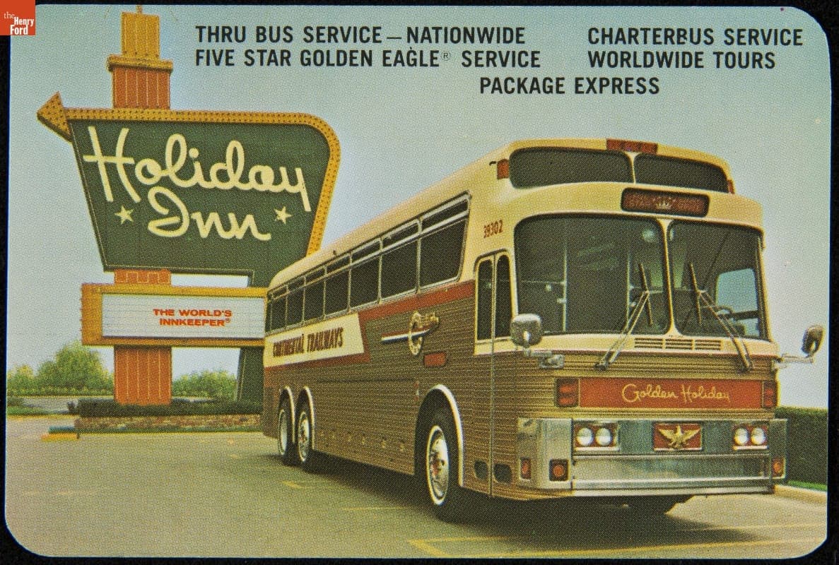 1971 Pocket Diary and Calendar Card Advertising Holiday Inn and Continental Trailways