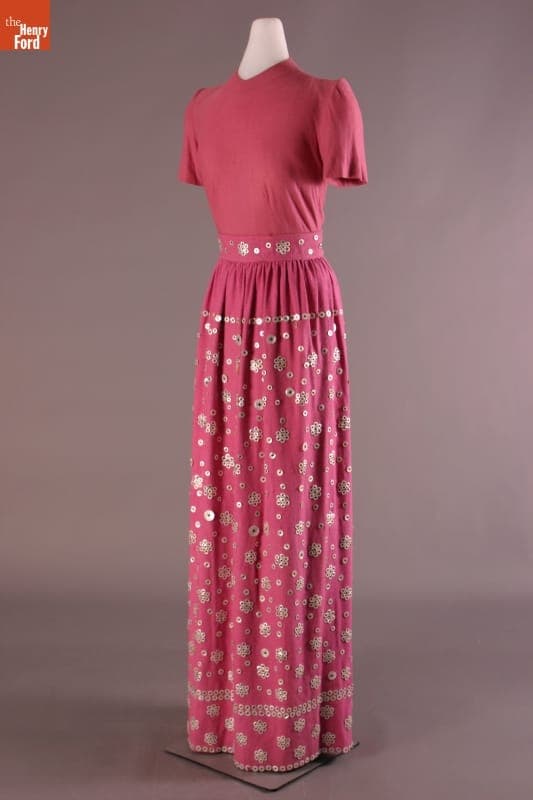 Dress, Worn by Elizabeth Parke Firestone, circa 1946