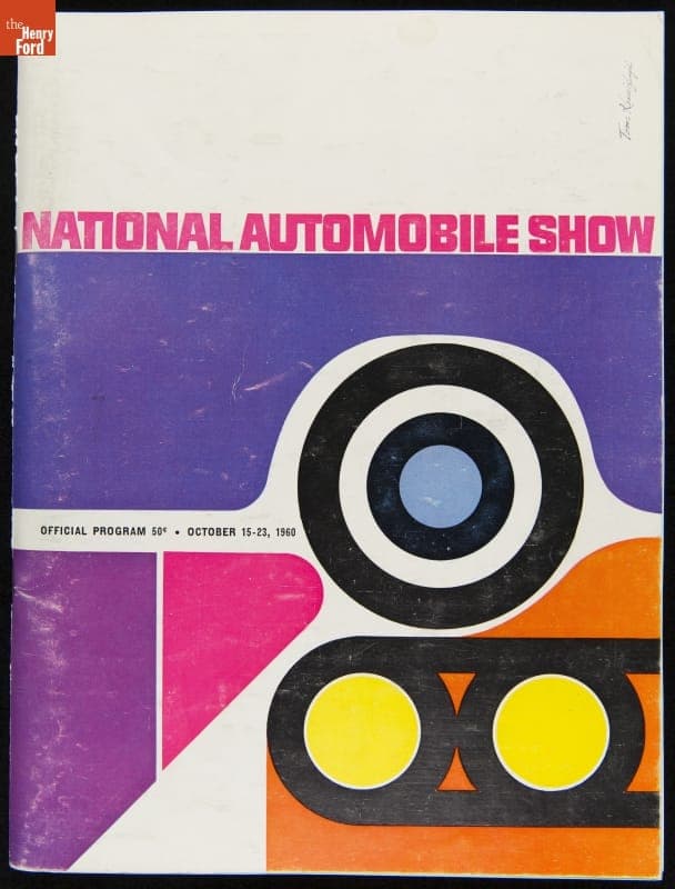 Forty-Third National Automobile Show Program, Cobo Hall, Detroit, 1960