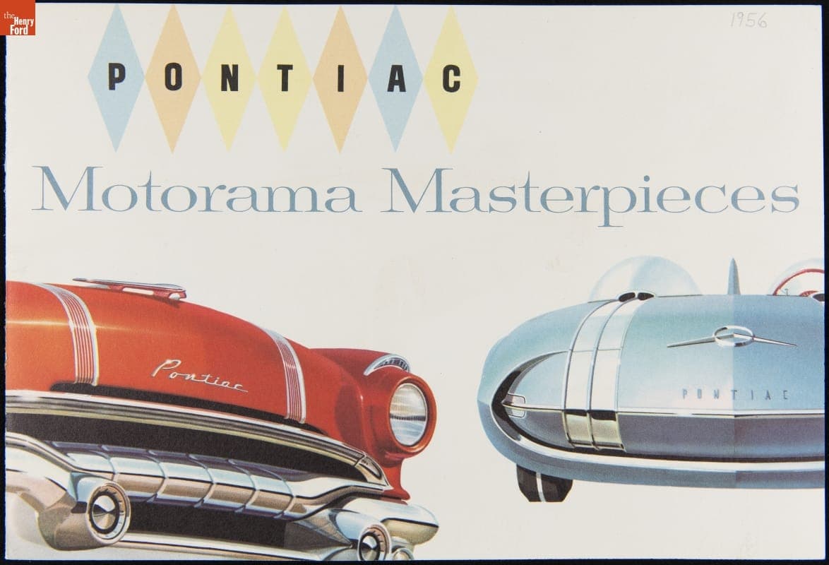 Brochure for Pontiac Club de Mer and Four-Door Catalina Cars, 1956, "Pontiac Motorama Masterpieces"