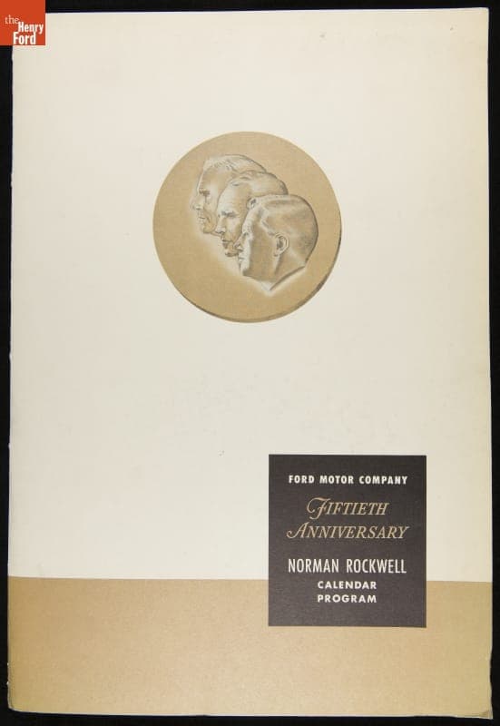 "Ford Motor Company Fiftieth Anniversary Norman Rockwell Calendar Program," Order Kit for Ford Dealers, 1952-1953