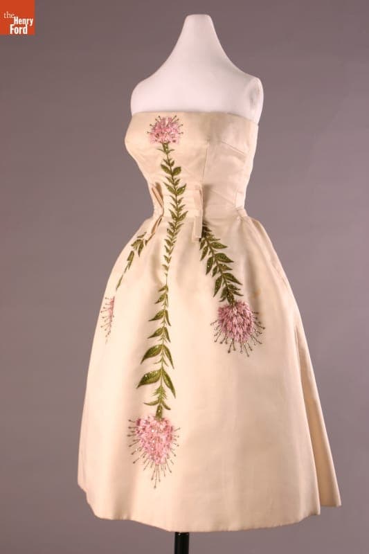 Evening Dress, Worn by Elizabeth Parke Firestone, circa 1957