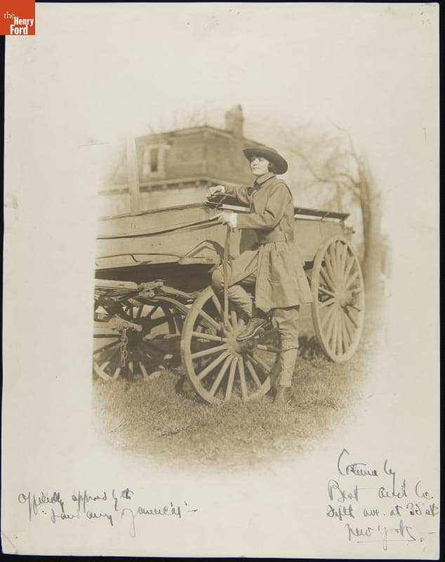 Woman in Work Costume Officially Approved by the Land Army of America, 1918