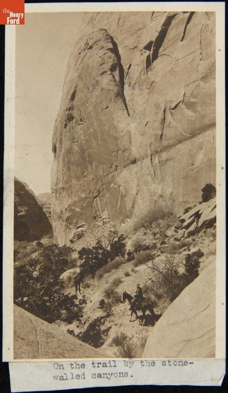 "On the Trail by the Stone-Walled Canyons," circa 1924