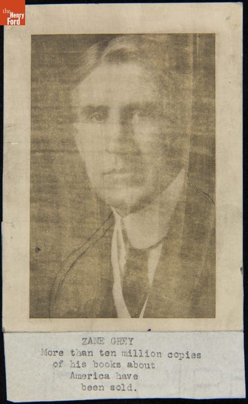 Portrait of Zane Grey, circa 1924
