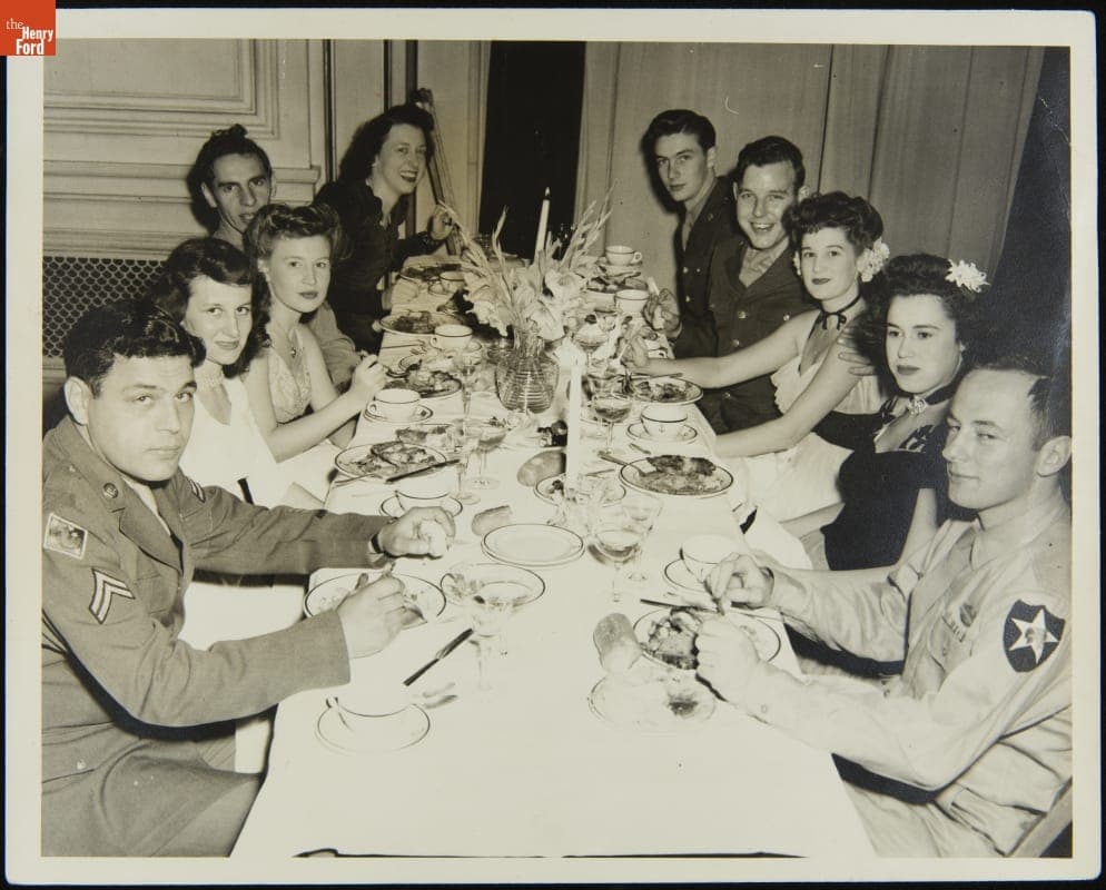 AFL-USO Dinner for Percy Jones Hospital Veterans, Detroit, Michigan, May 1945