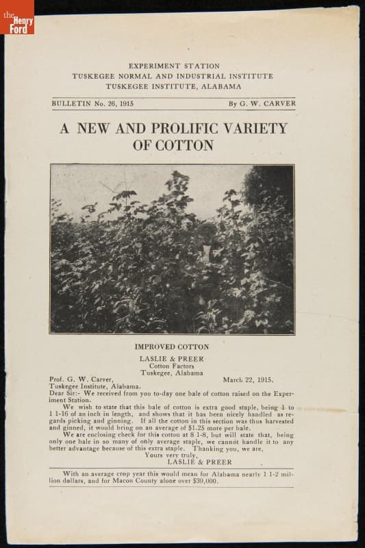 A New and Prolific Variety of Cotton, Bulletin No. 26, 1915