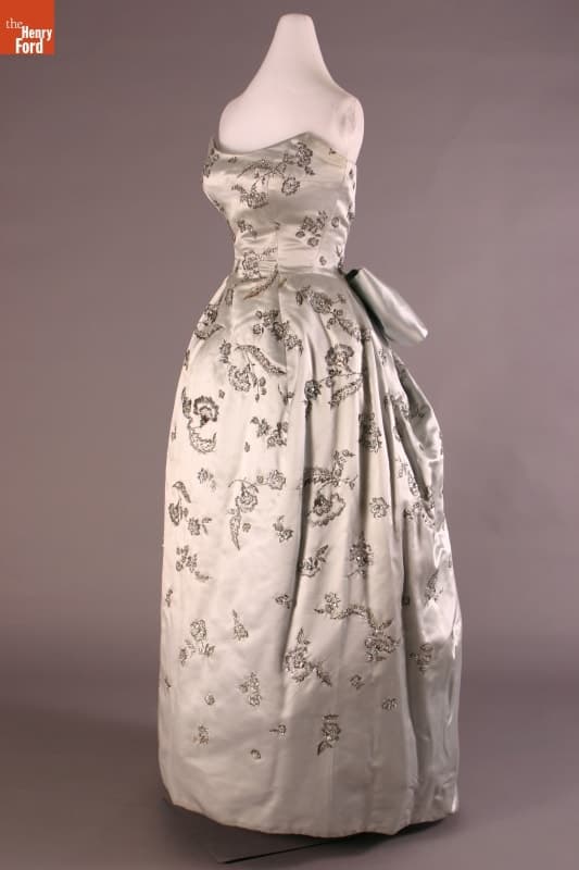 Christian Dior Evening Dress, Worn by Elizabeth Parke Firestone to the Reopening of the Vienna Opera House, 1955