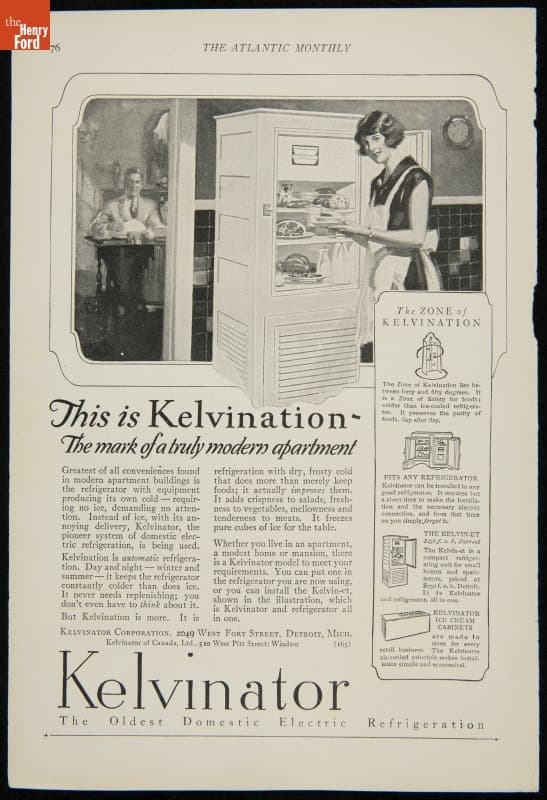 Kelvinator Refrigerator Advertisement, "This is Kelvination," November 1925