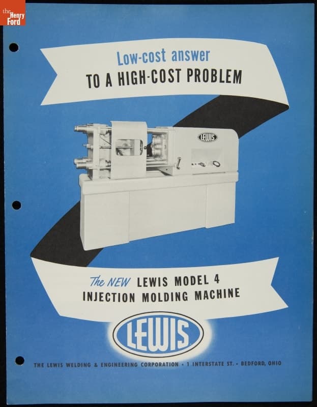 The New Lewis Model 4 and Injection Molding Machine, circa 1950