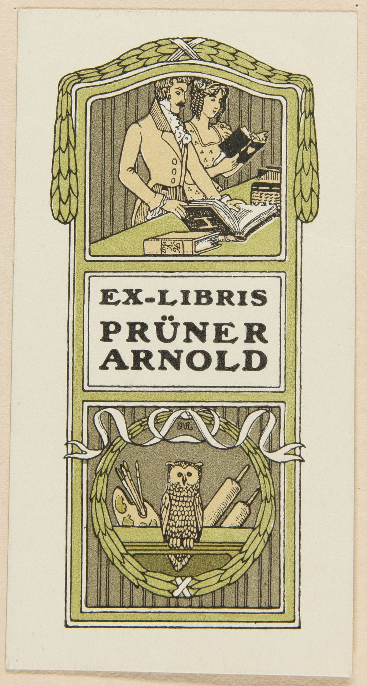 Bookplate of Pruner Arnold, circa 1907