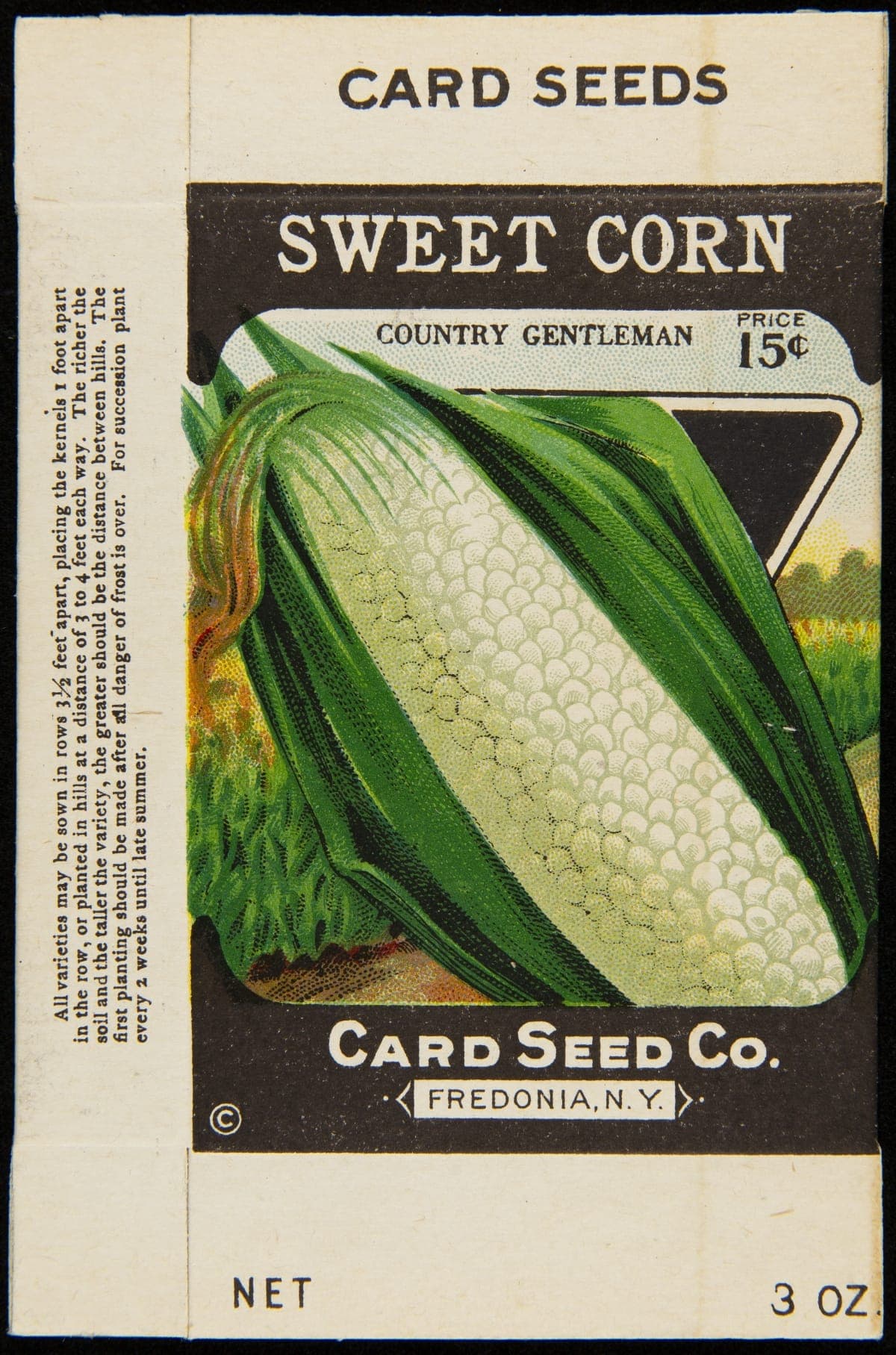 Card Seed Company "Sweet Corn" Seed Packet, 1912-1920