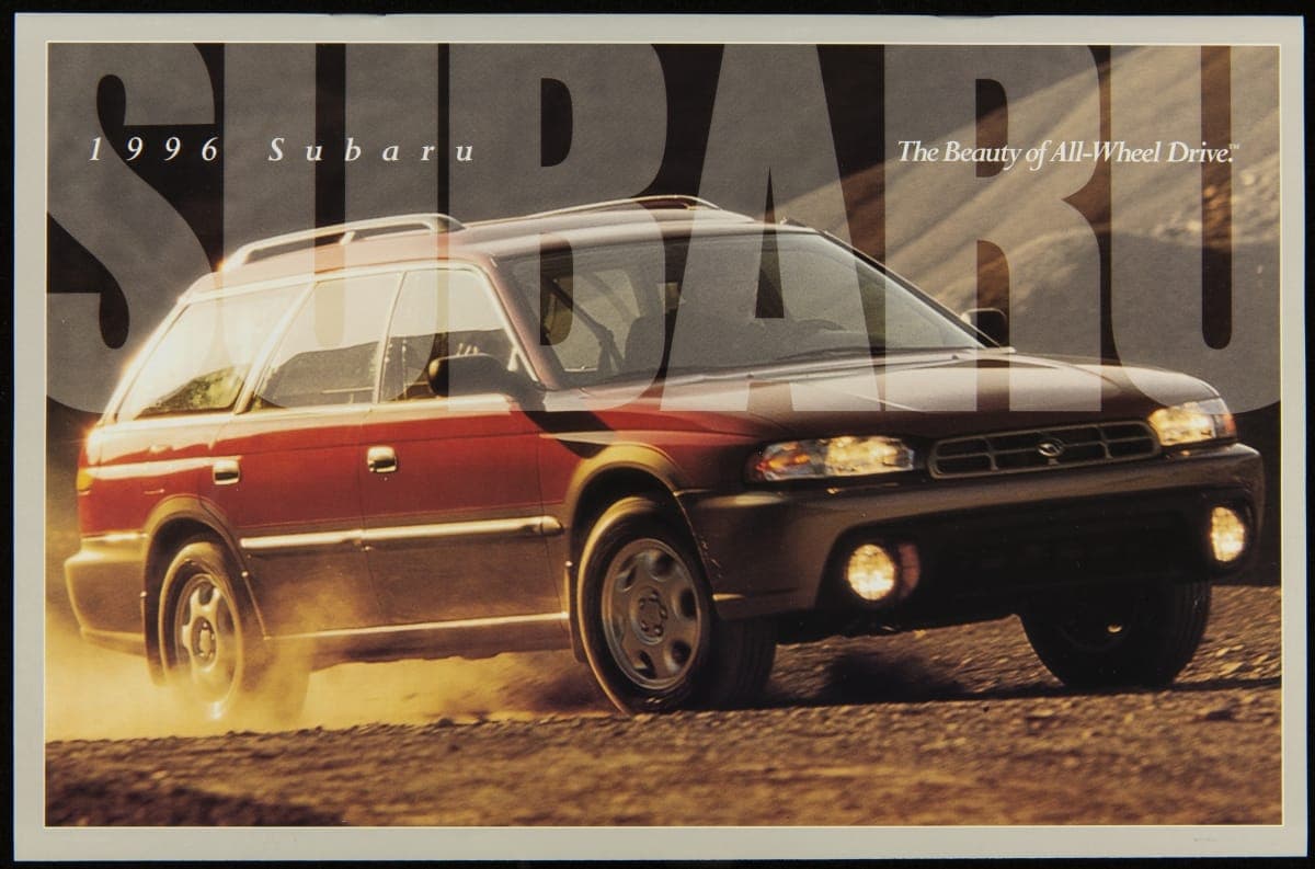 Subaru Sales Brochure, "The Beauty of All-Wheel Drive," 1996