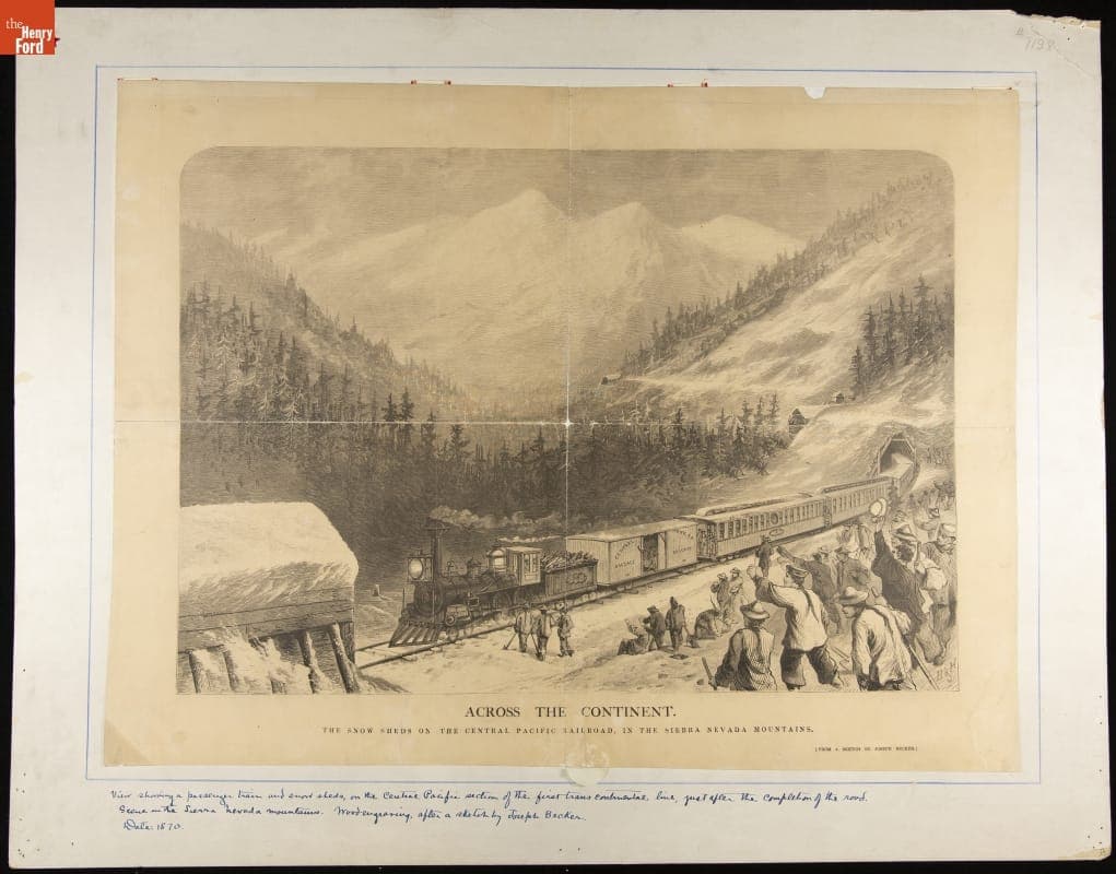 Across the Continent. The Snow Sheds on the Central Pacific Railroad, 1870