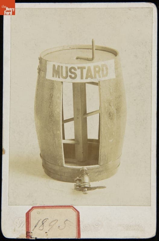 Mustard Dispenser Cut Away to Show the Interior, 1895