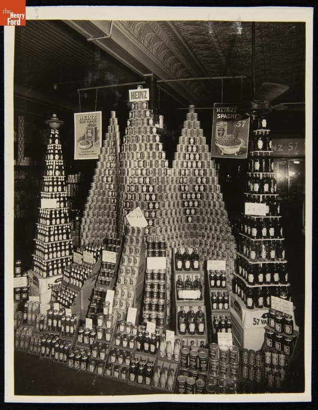 Bankey Grocery Store Display of Heinz Products, Toledo, Ohio, circa 1929