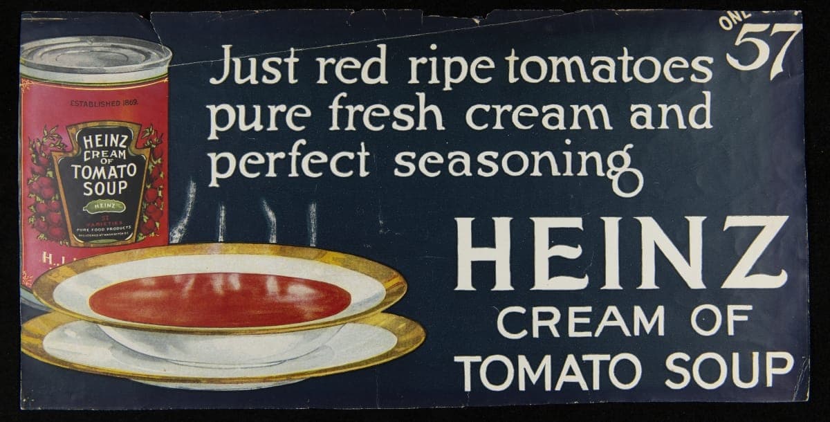 Streetcar Advertising Poster for Heinz Cream of Tomato Soup, circa 1925