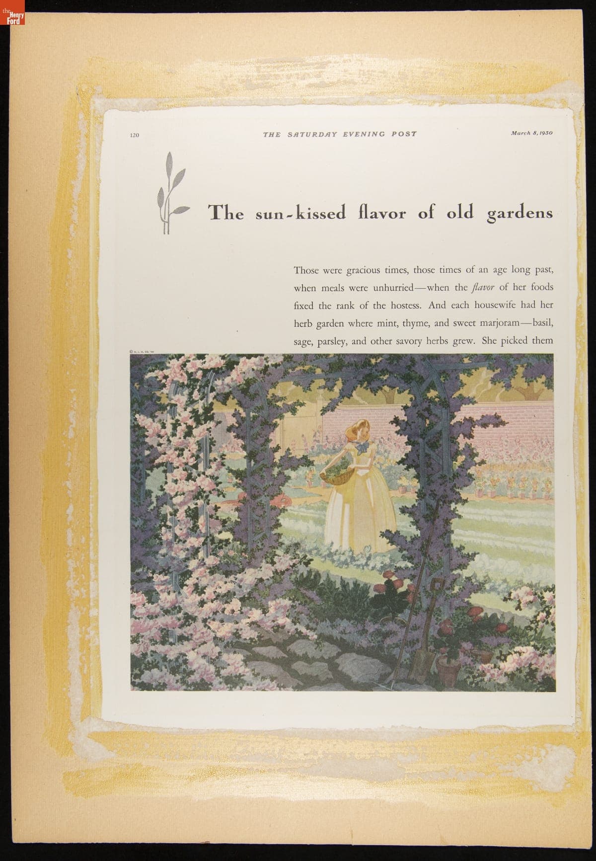 "The Sun-Kissed Flavor of Old Gardens," Heinz Company Advertisement, March 8, 1930