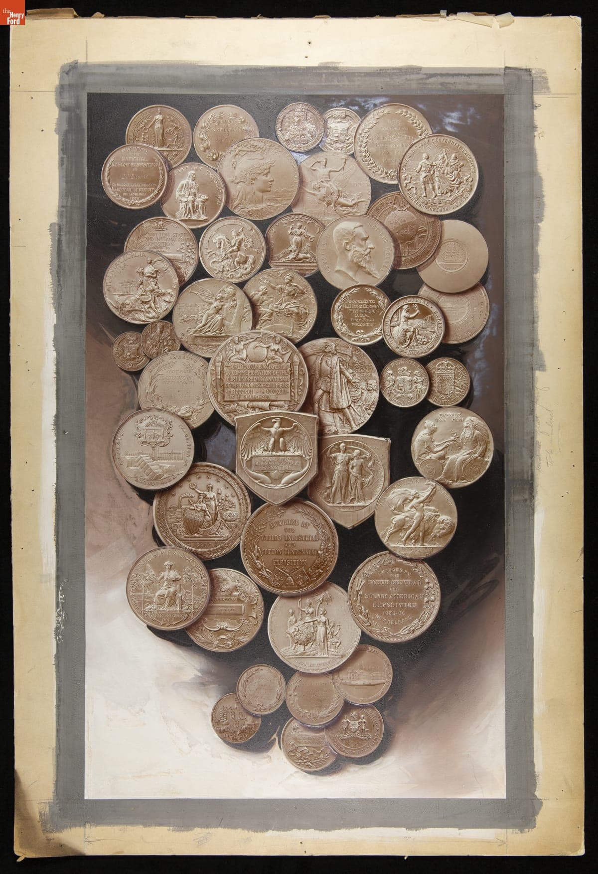 Advertising Layout Photograph of Heinz Exposition Medals and Awards, May 12, 1909