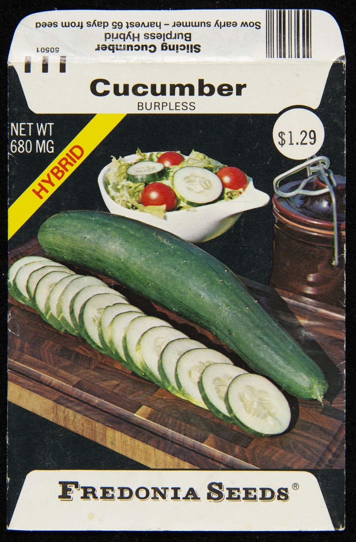 Fredonia Seed Company "Cucumber," Seed Packet, circa 1996