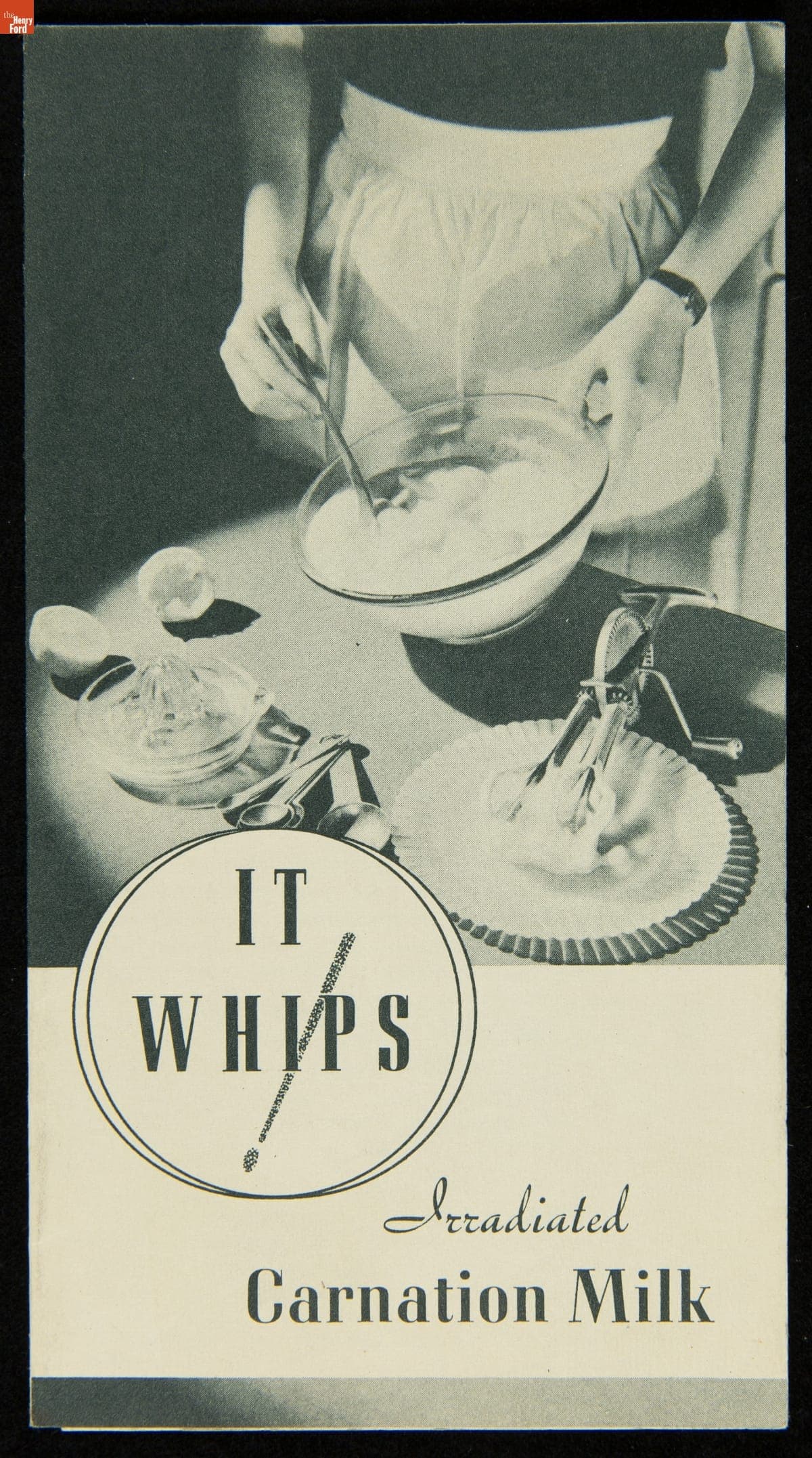 Recipe Booklet, "Carnation Company, It Whips! Irradiated Carnation Milk," circa 1935