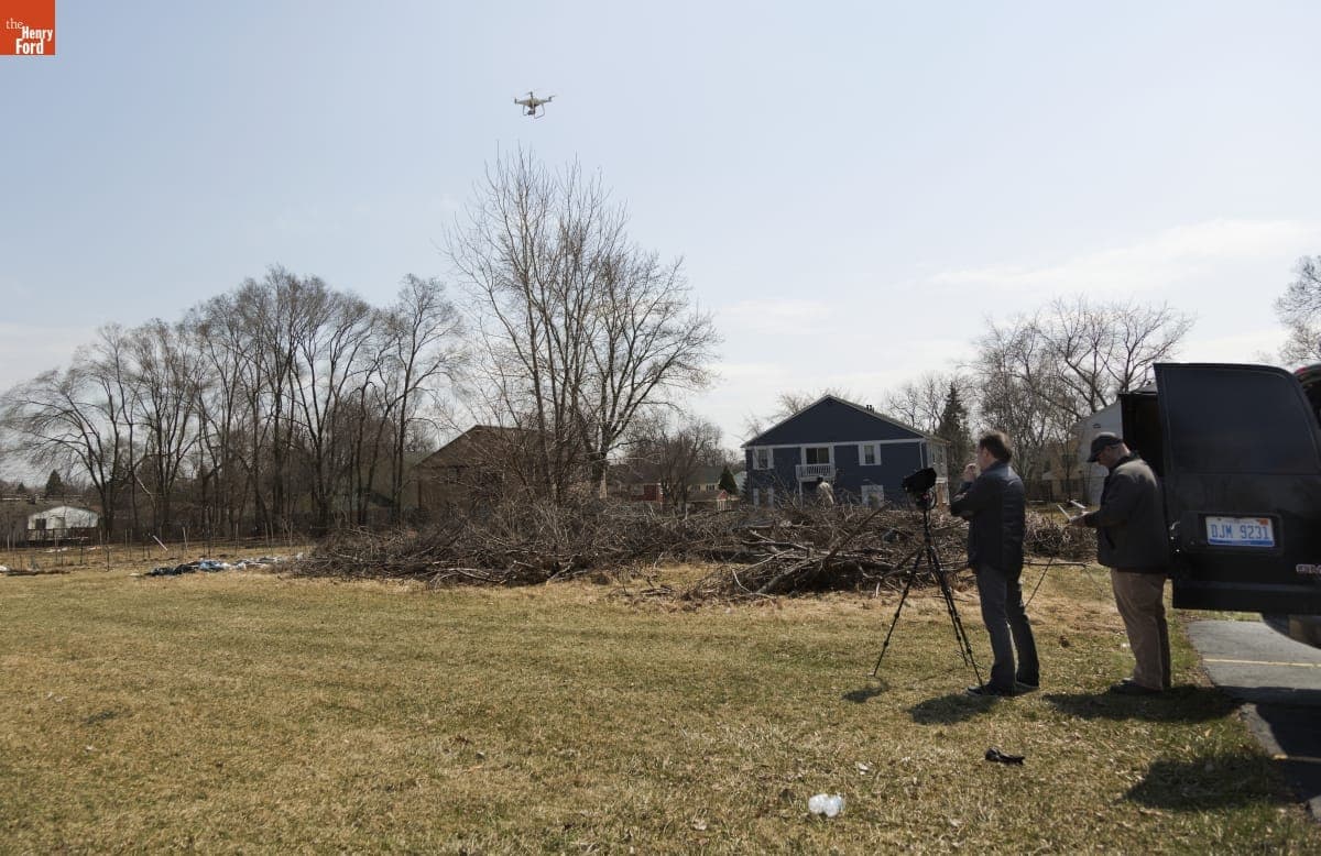 Melvin Parson Gardening during the Entrepreneurship Interview