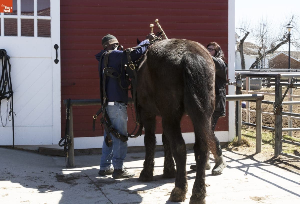 Melvin Parson at William Ford Barn in Greenfield Village