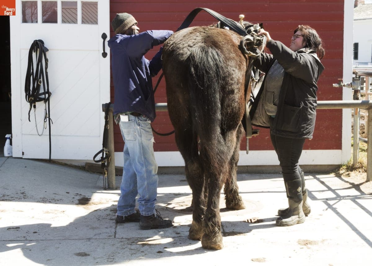 Melvin Parson at William Ford Barn in Greenfield Village