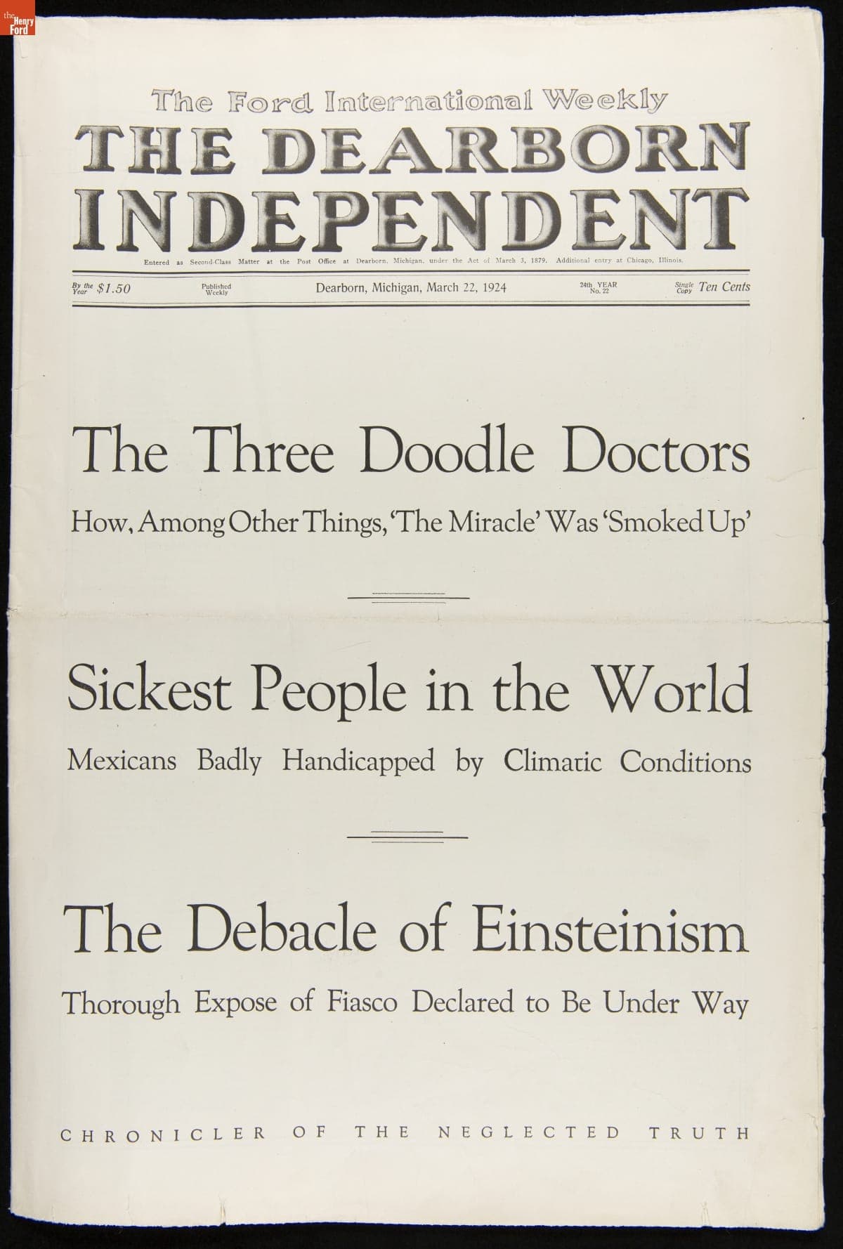 The Dearborn Independent, March 22, 1924