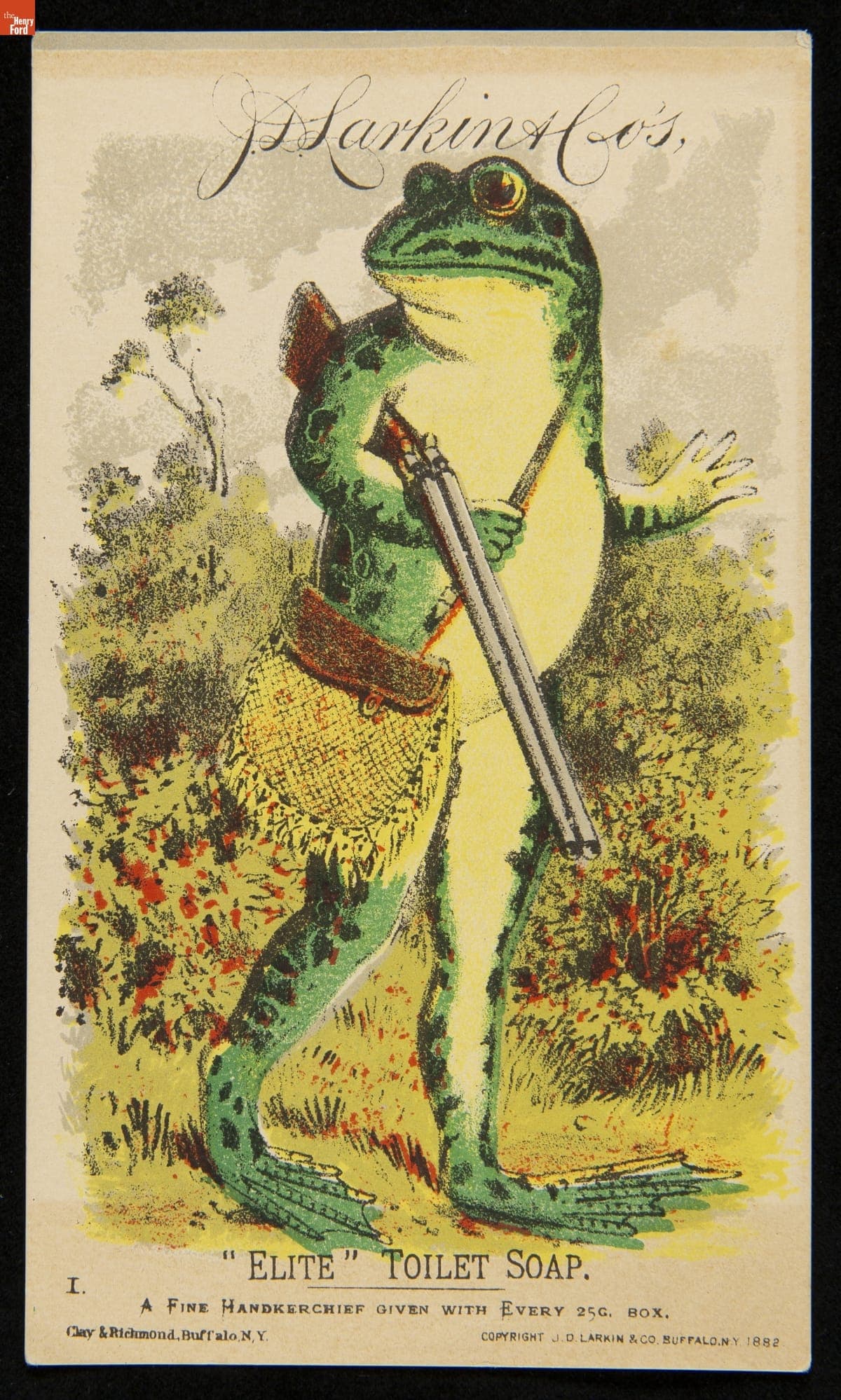 Trade Card for "Elite" Toilet Soap, J.D. Larkin & Co., 1882