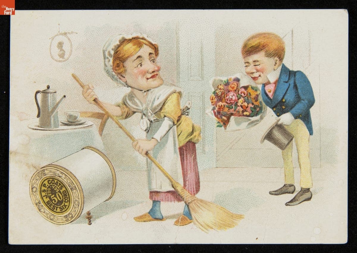 Trade Card for Sewing Thread, J. & P. Coats, 1870-1895