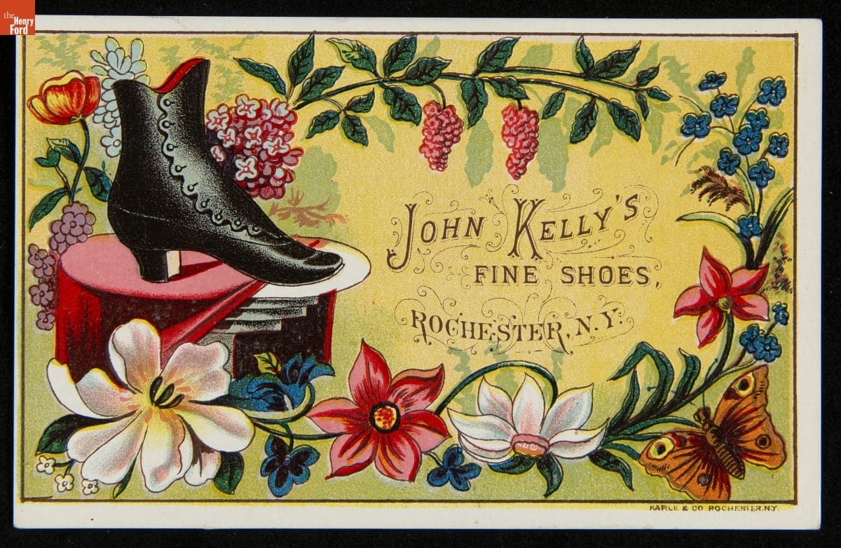 Trade Card for John Kelly's Fine Shoes, 1879-1890