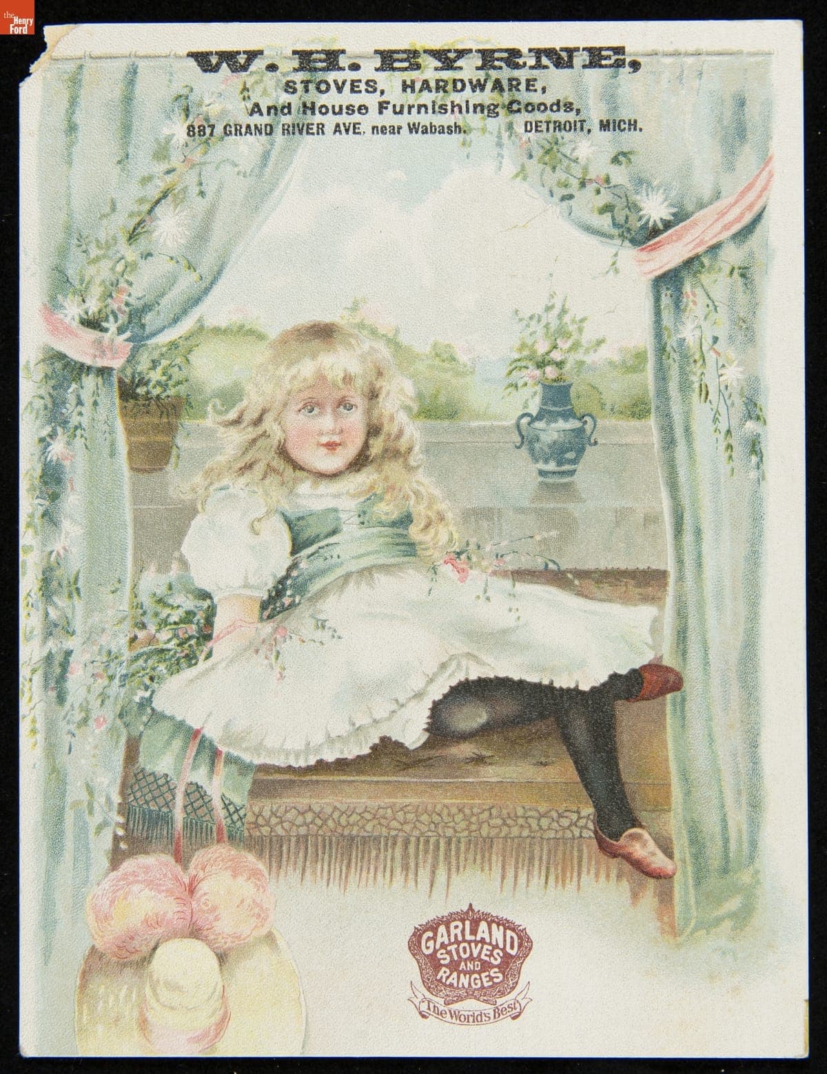 Trade Card for the Art Garland Stove, Michigan Stove Co., 1880-1900