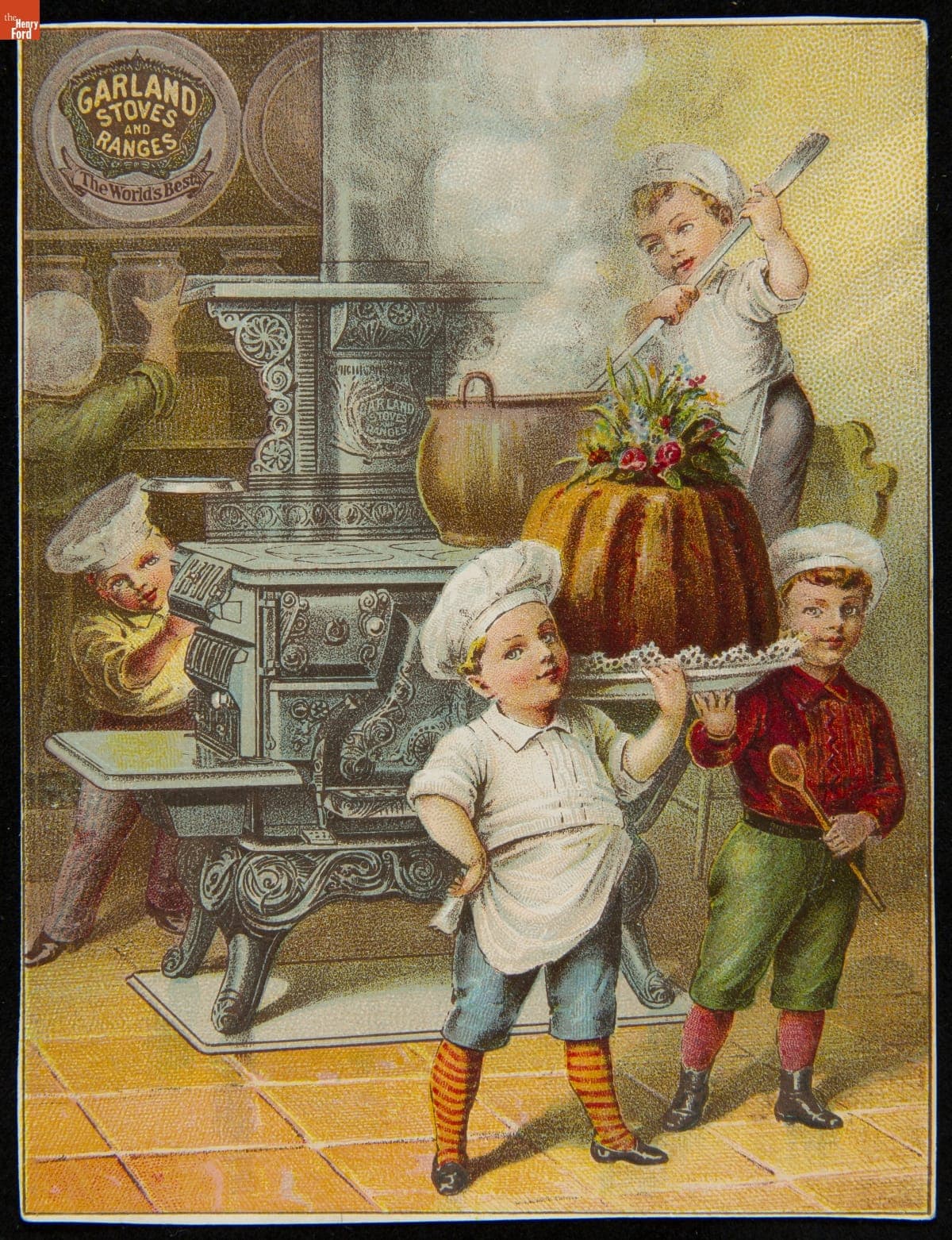 Trade Card for the Home-Garland Range, Michigan Stove Co., 1880-1900