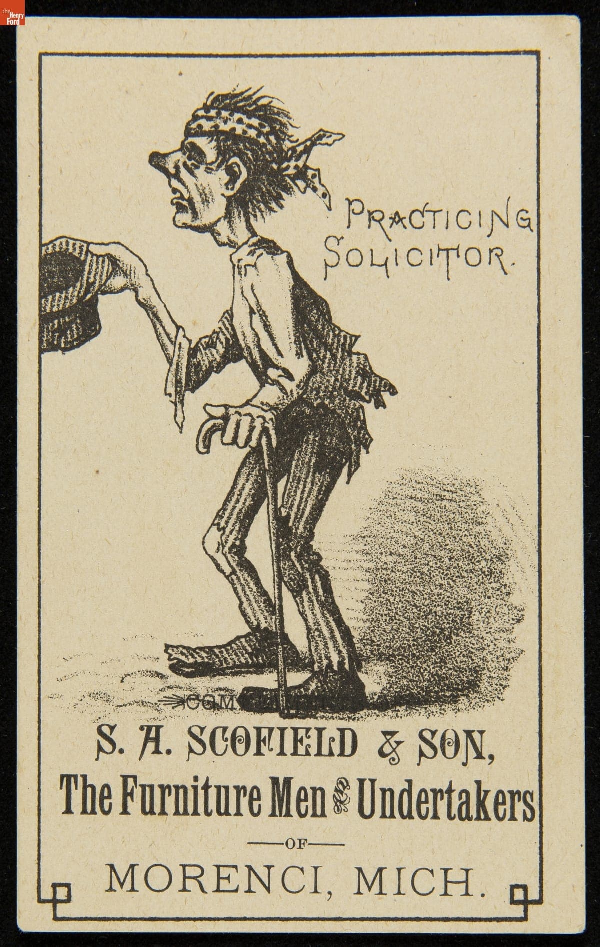 Trade Card for S. A. Scofield Furniture, S.A. Scofield & Son, 1880-1900