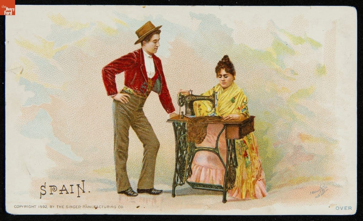 Trade Card for Singer Sewing Machines, 1892