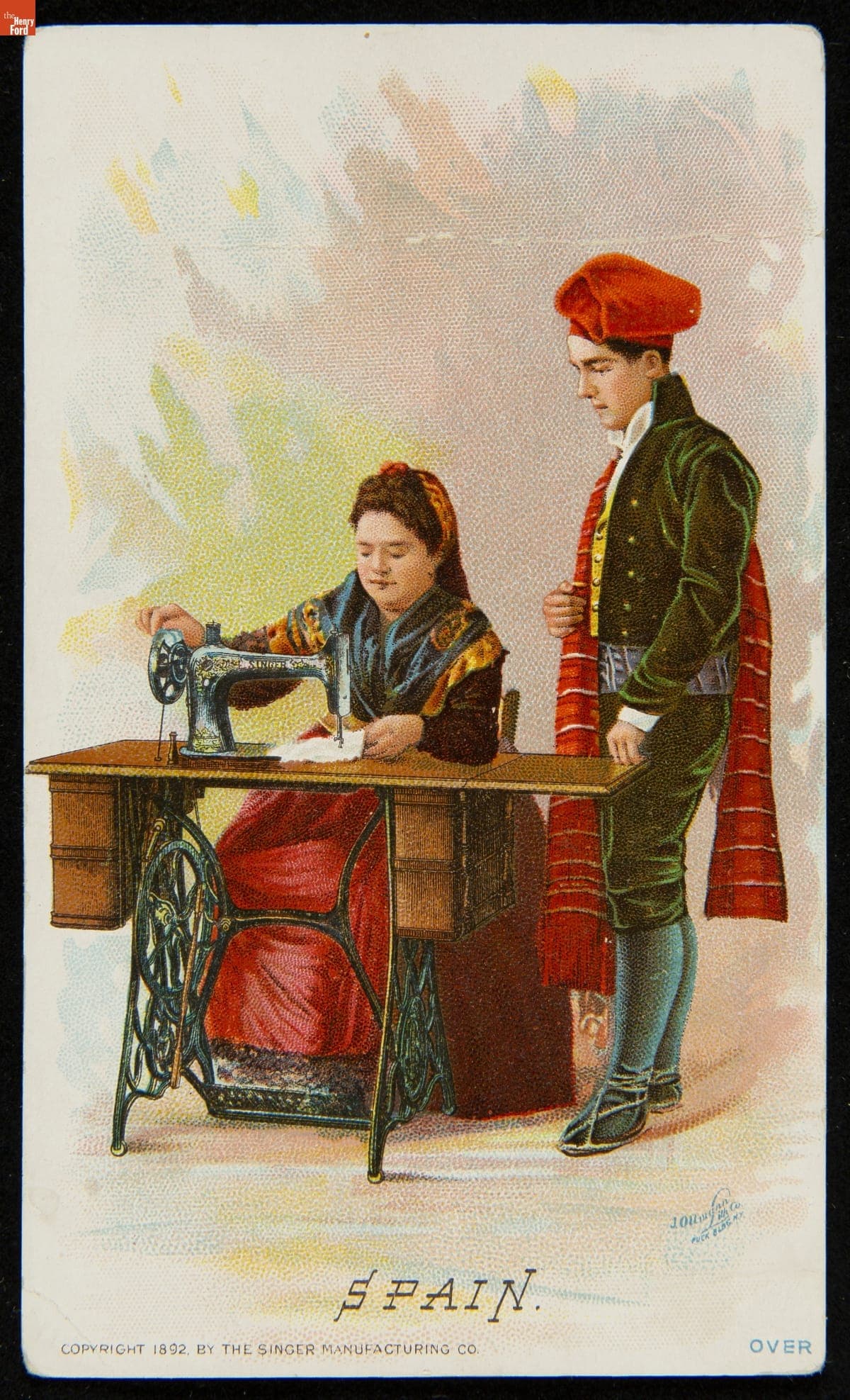Trade Card for Singer Sewing Machines, 1892