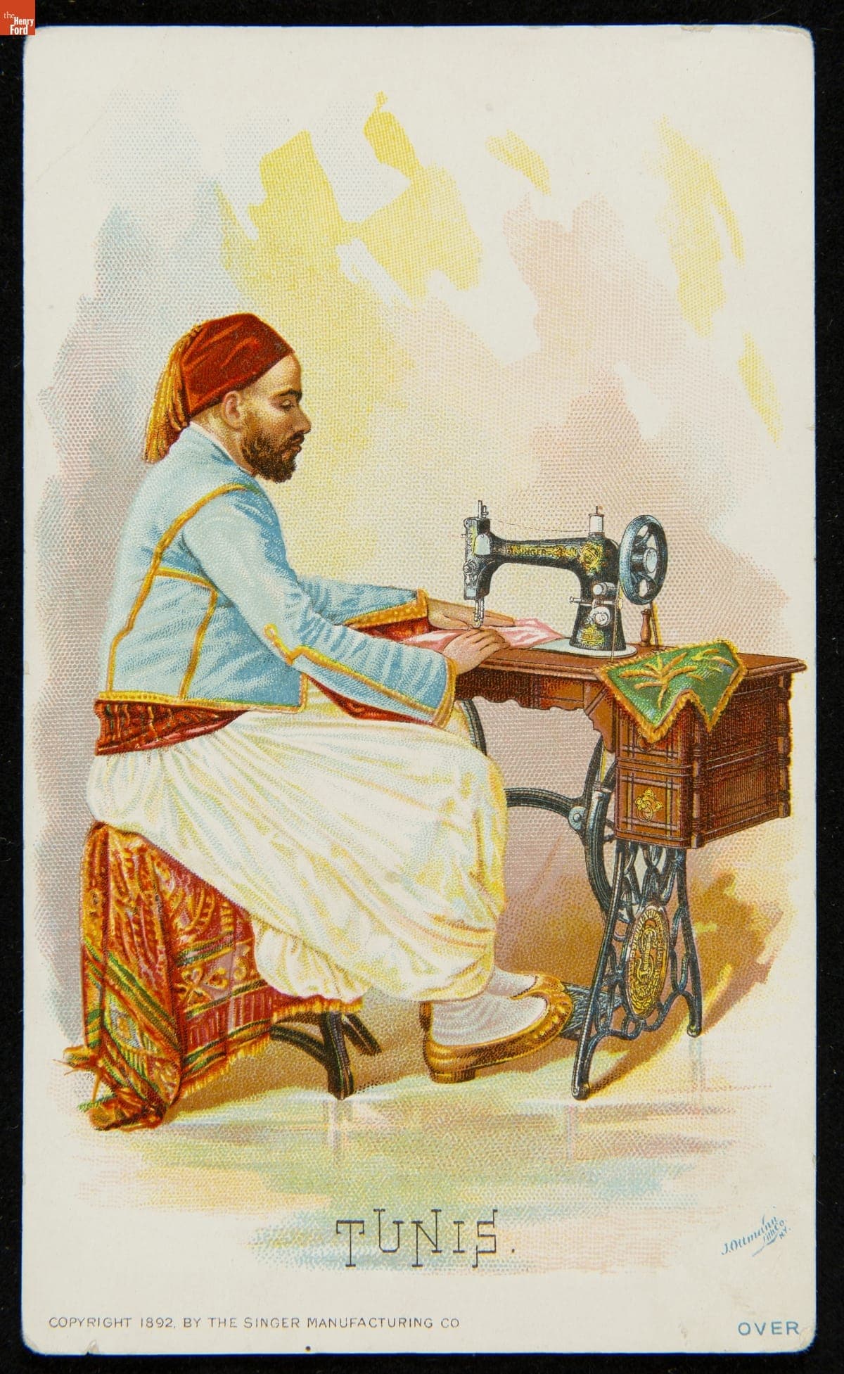 Trade Card for Singer Sewing Machines, 1892