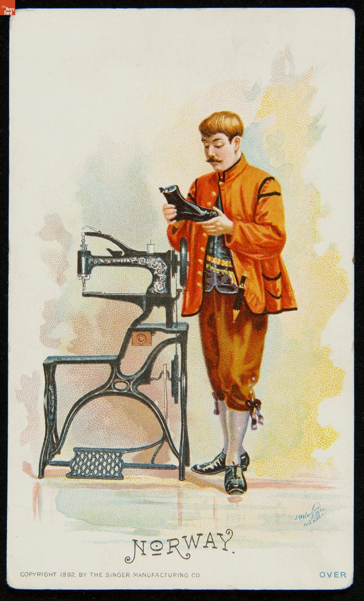 Trade Card for Singer Sewing Machines, 1892