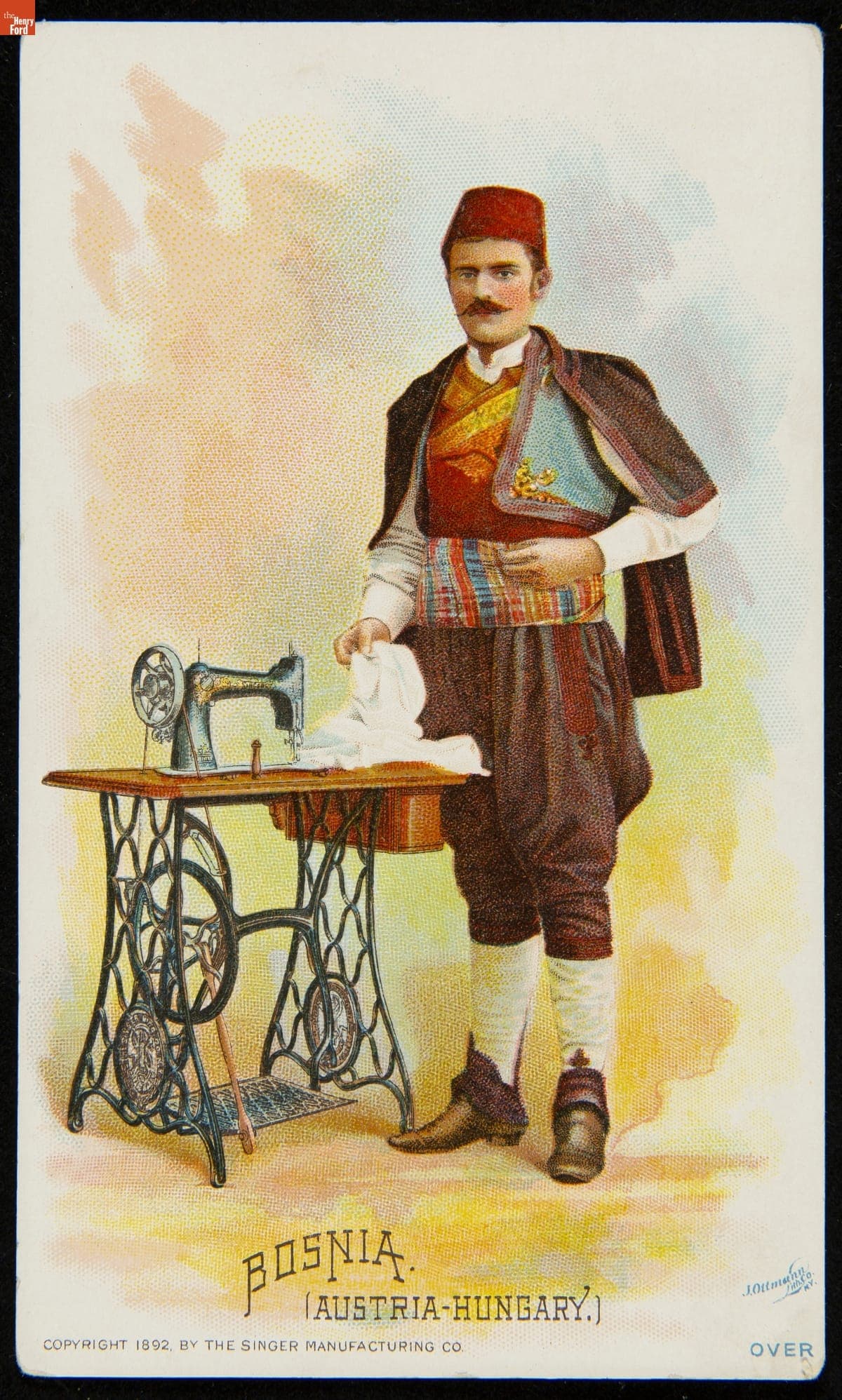 Trade Card for Singer Sewing Machines, 1892