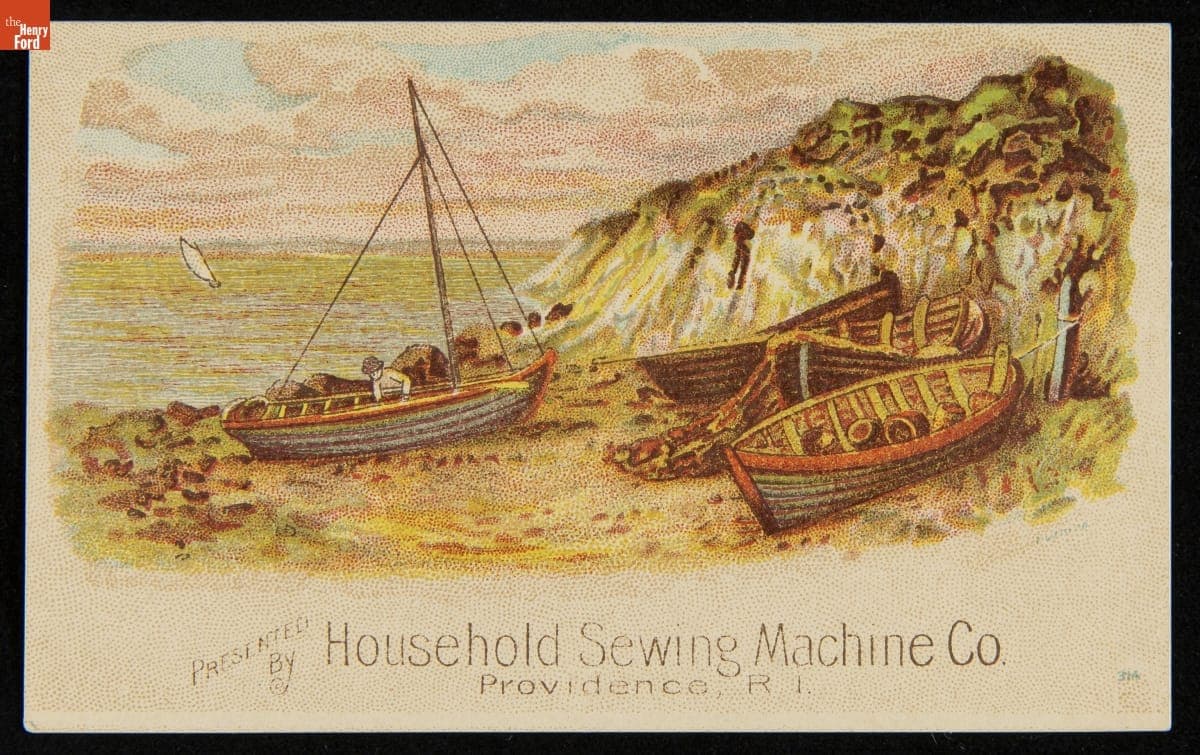Trade Card for the Household Sewing Machine Company, 1880-1900