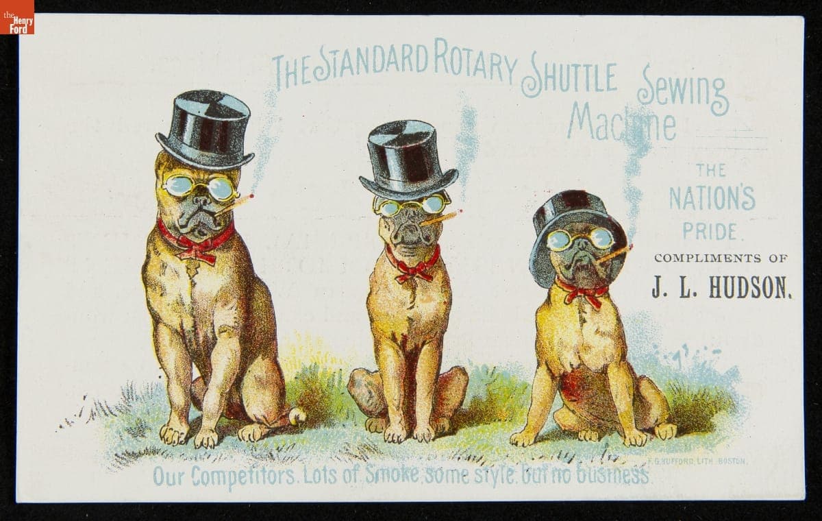 Trade Card for the Standard Rotary Shuttle Sewing Machine, Standard Sewing Machine Co., 1891-1900