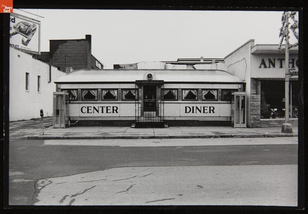 Exterior of Center Diner in Peekskill, New York, circa 1975